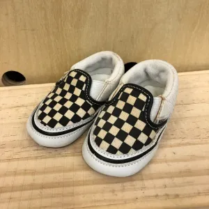 Black Checkered Crib Shoes