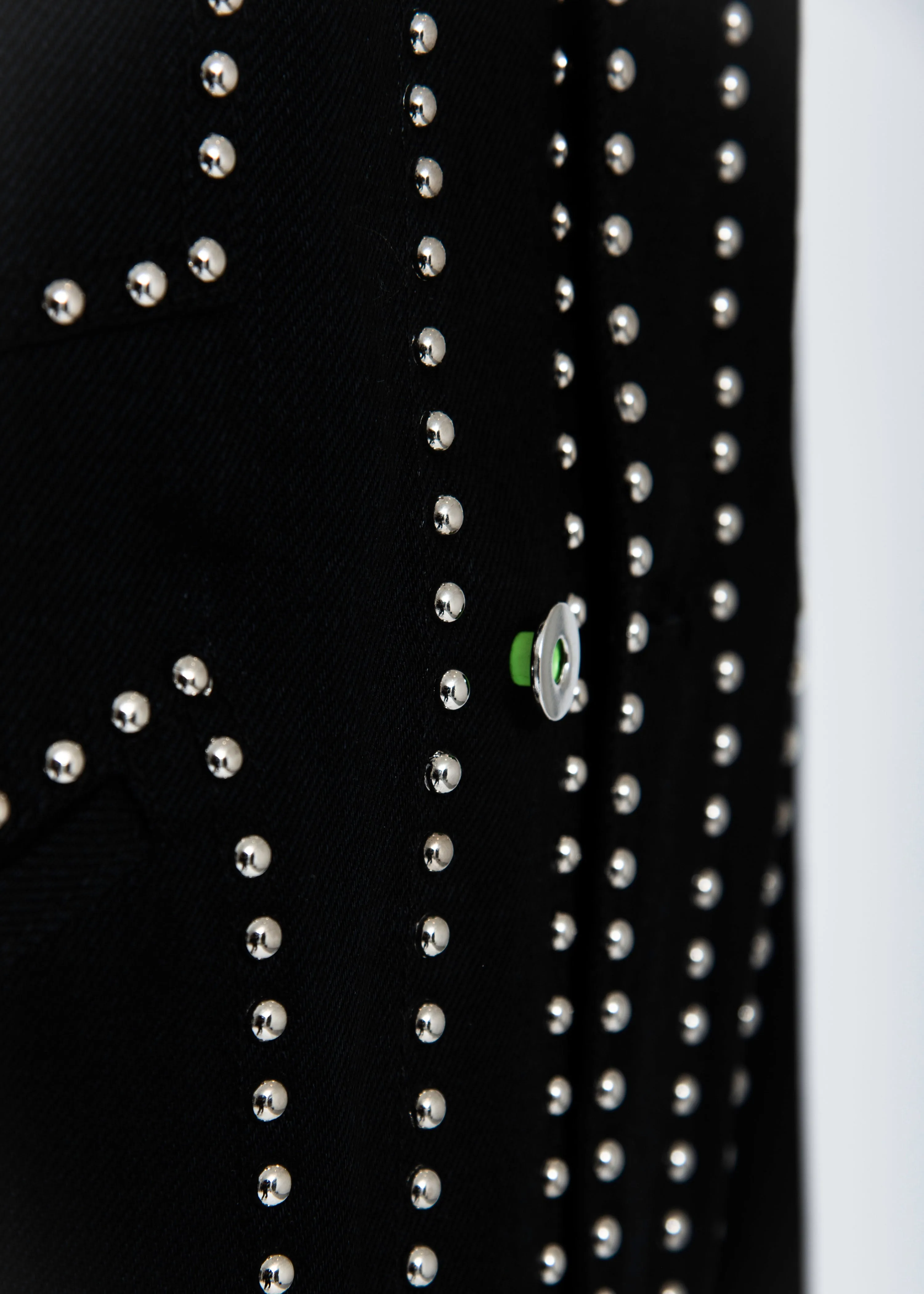 Black Studded Denim Jacket
