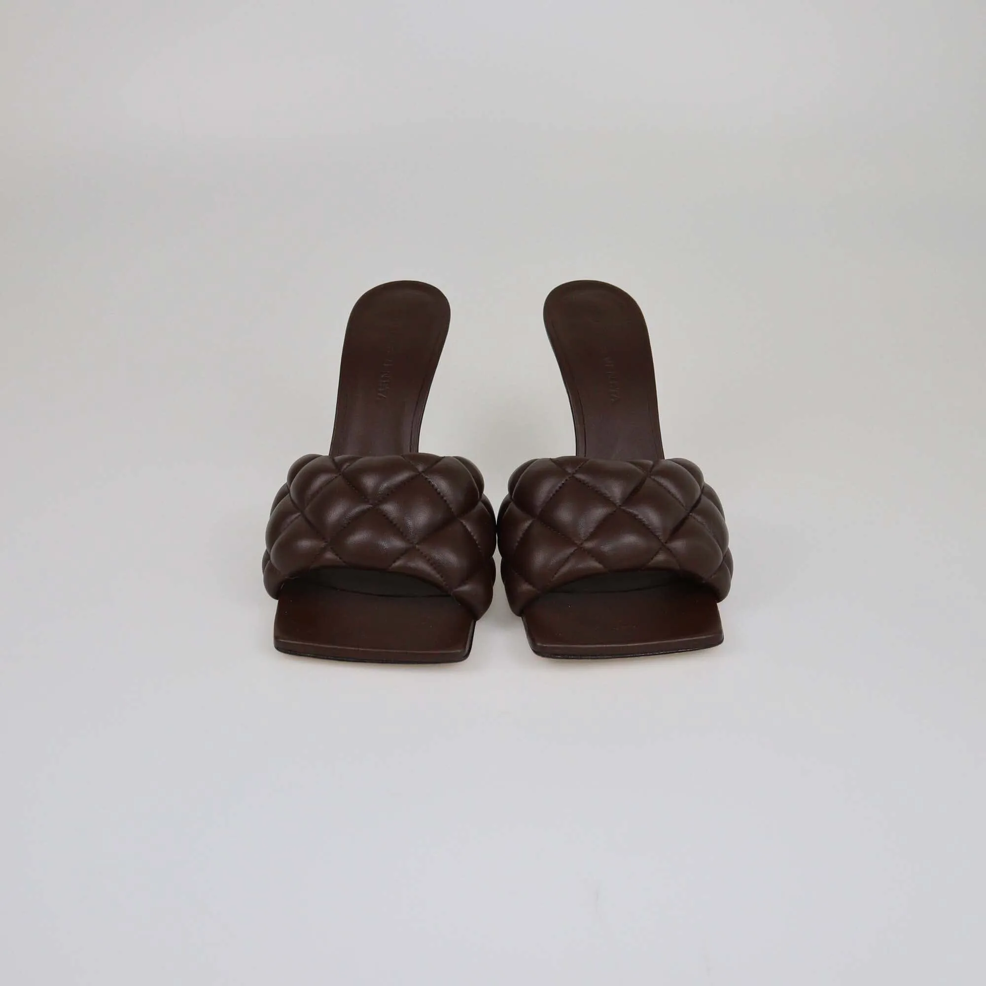 Bottega Veneta Brown Padded Mule Sandals