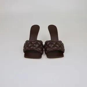 Bottega Veneta Brown Padded Mule Sandals
