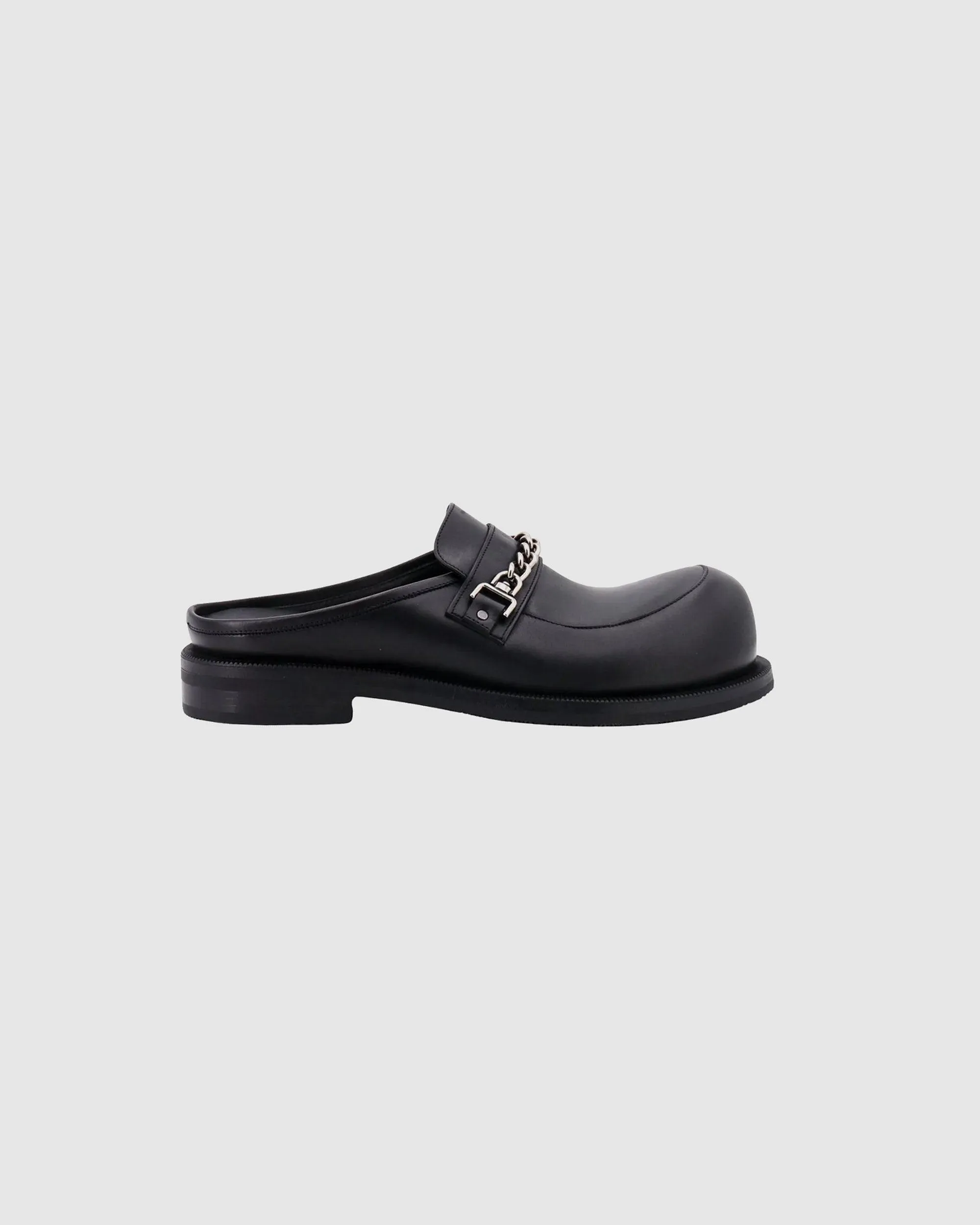 Bulb Toe Chain Mule