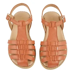 Camel Criss-Cross Sandals |