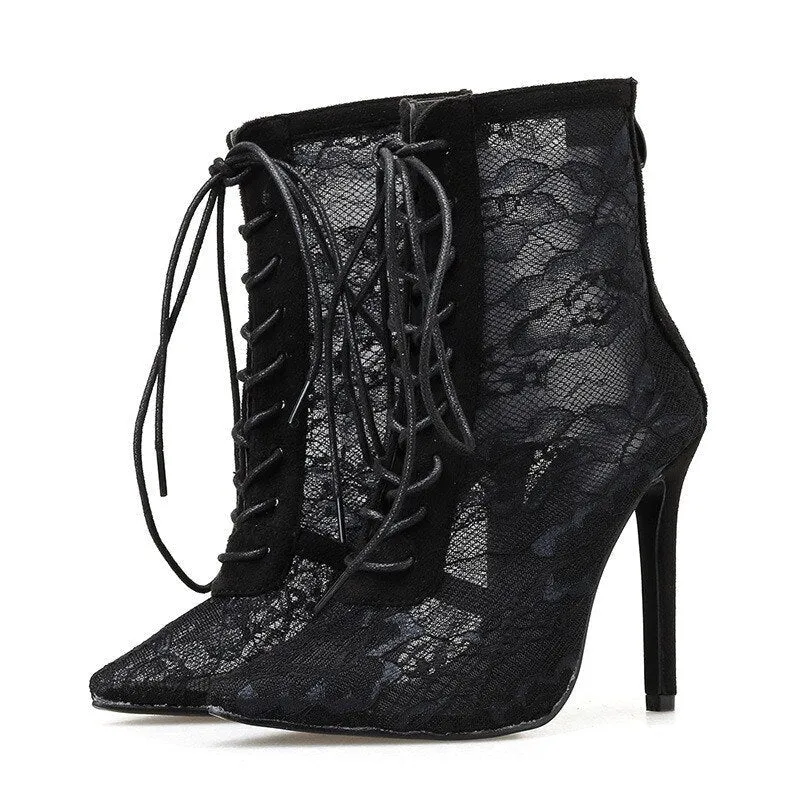 Canna  Sexy Lace Ankle Boots
