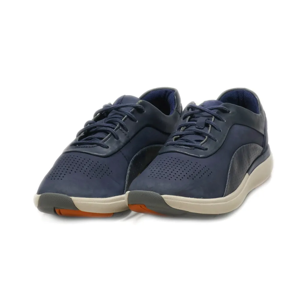 Clarks Lace Ups Nubuck Blue Colour For Women
