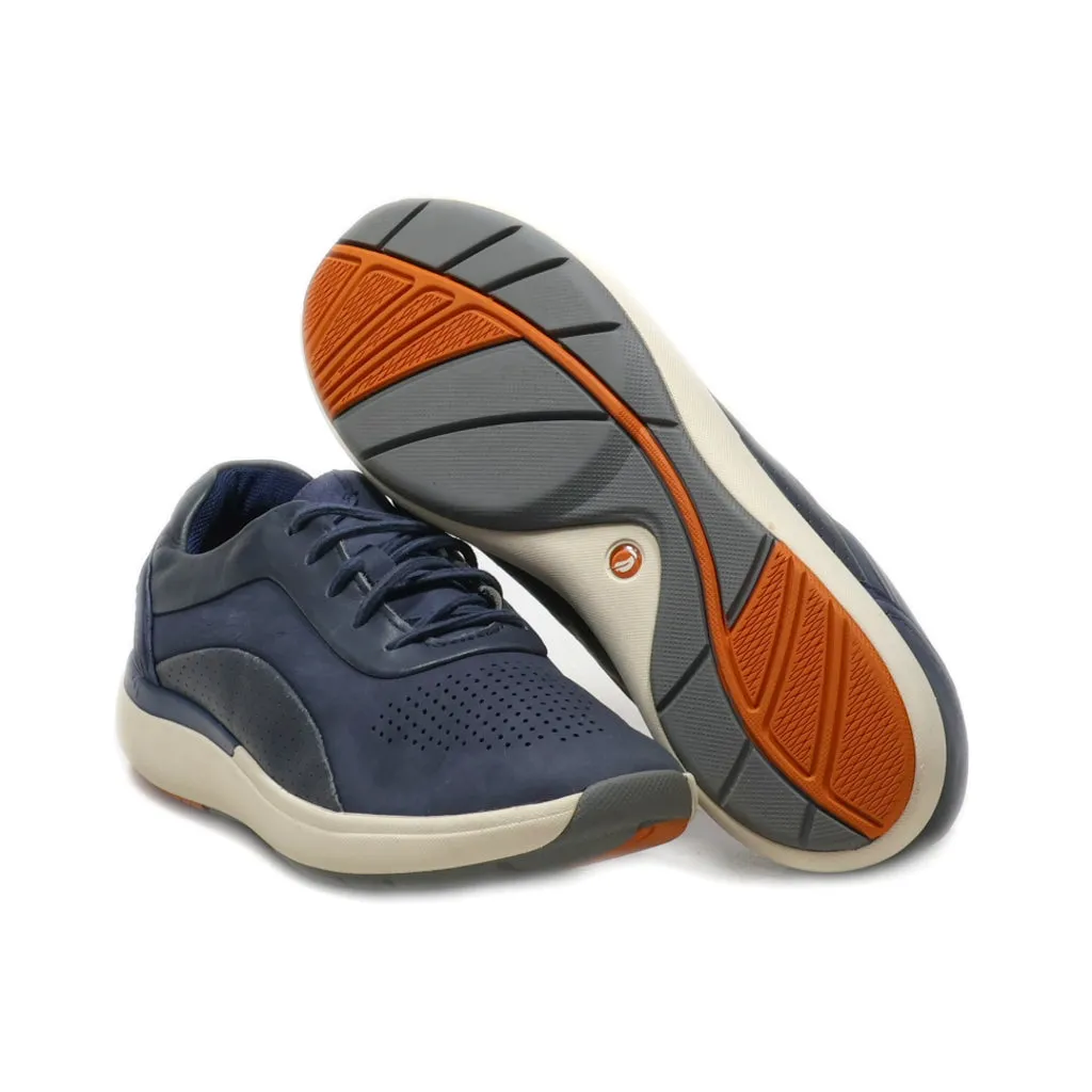 Clarks Lace Ups Nubuck Blue Colour For Women