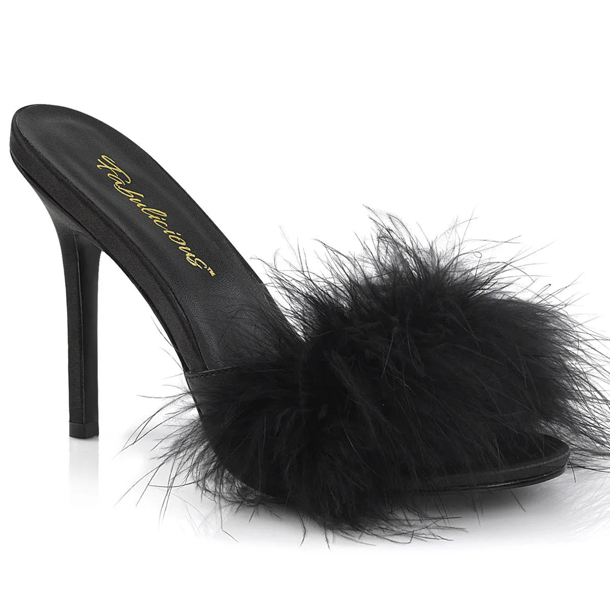 Classique 01F Slipper with 4 inch heel - Black