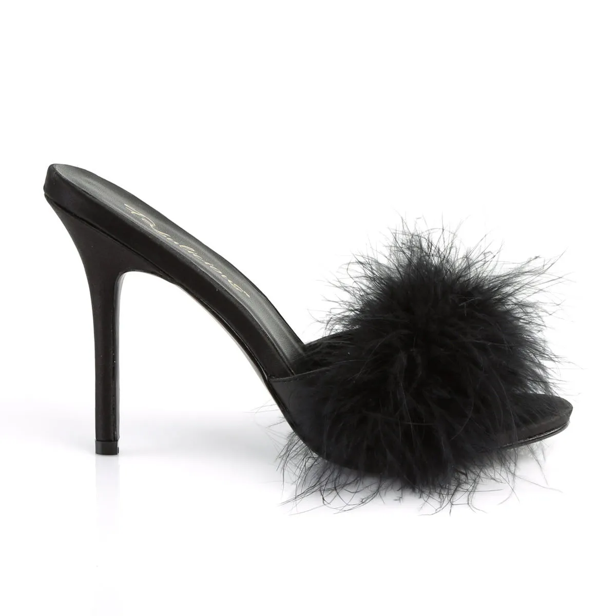 Classique 01F Slipper with 4 inch heel - Black