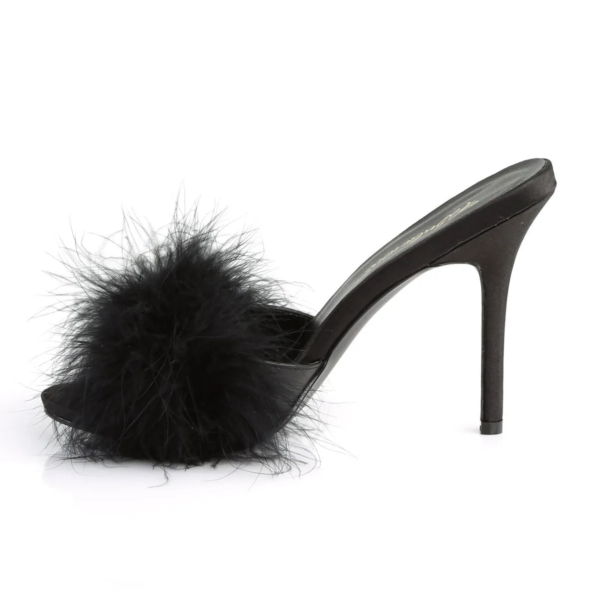 Classique 01F Slipper with 4 inch heel - Black