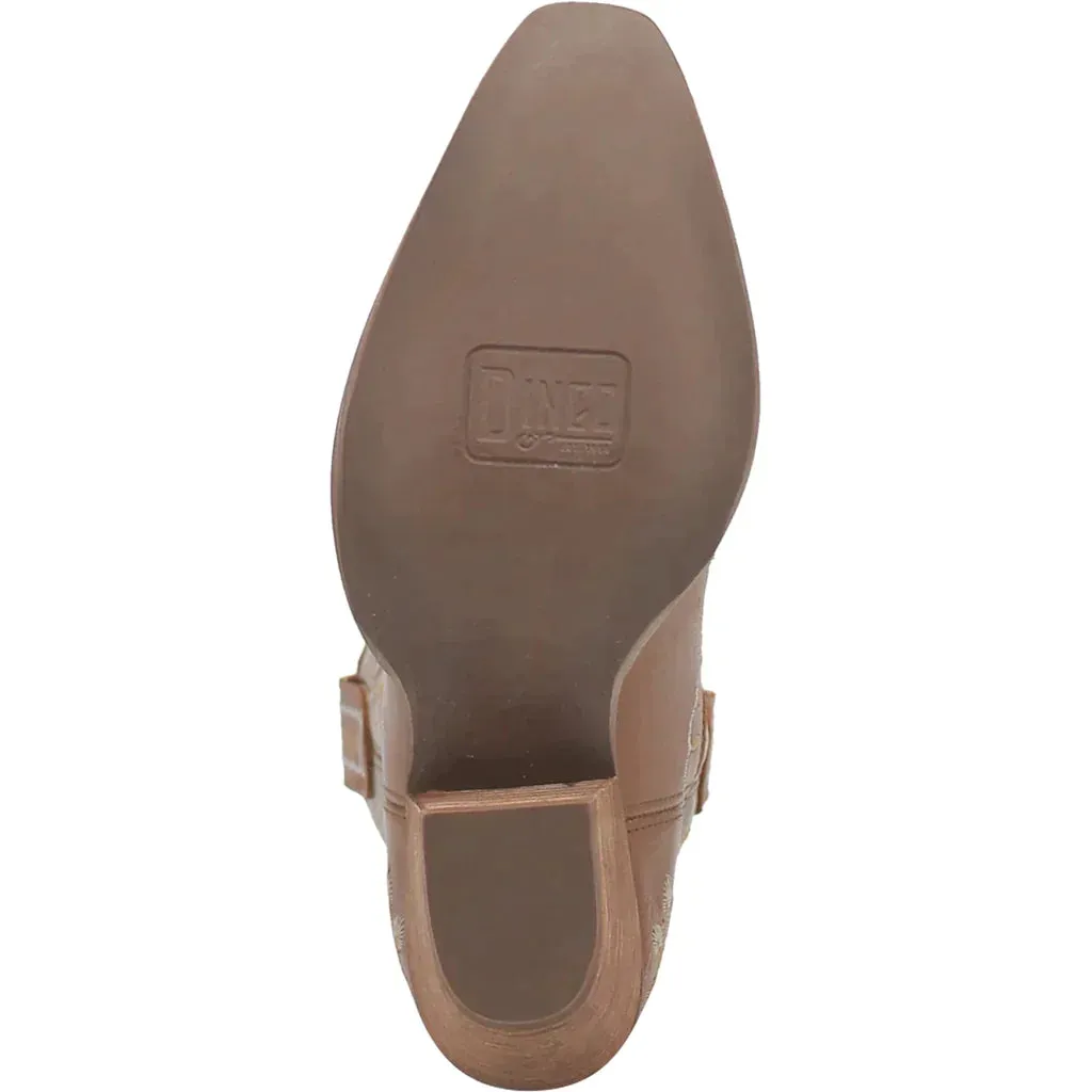 DINGO PRIMROSE LEATHER BROWN BOOTIE STYLE DI748BN