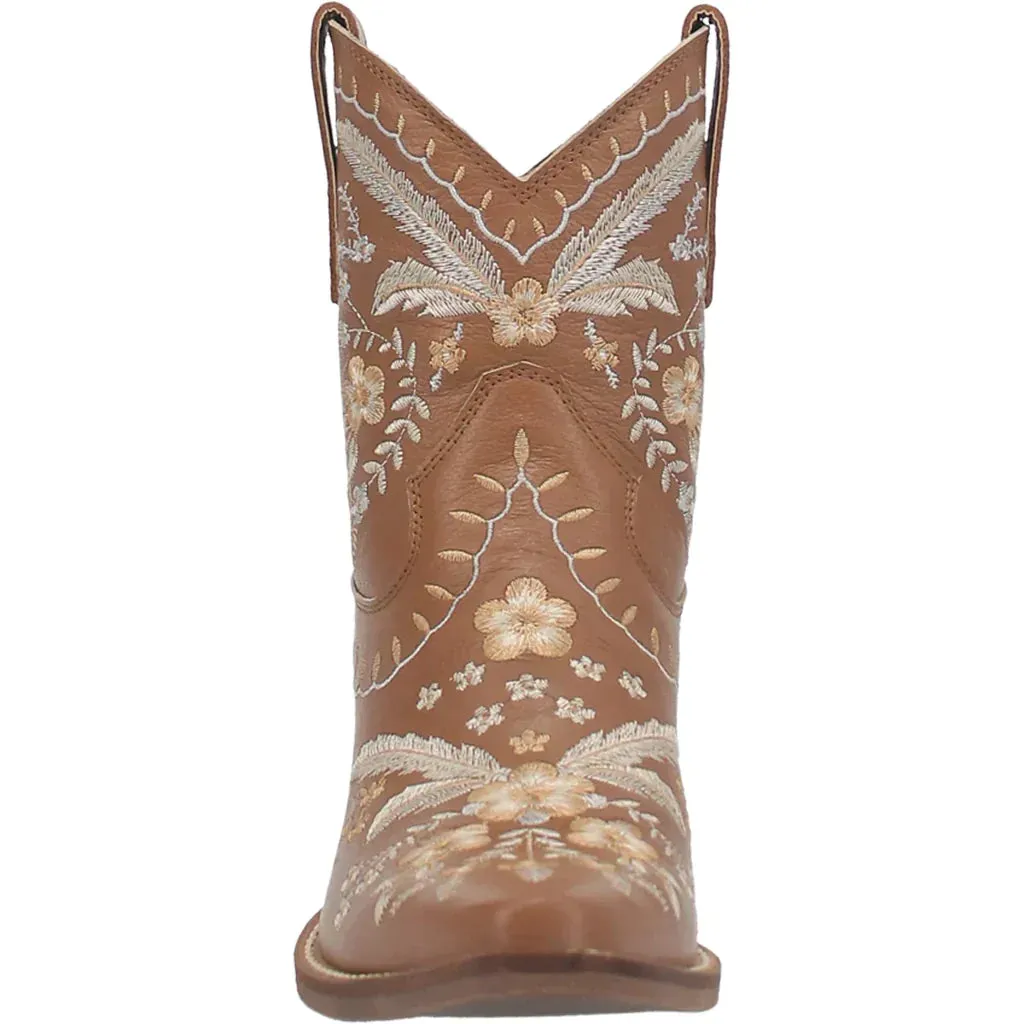DINGO PRIMROSE LEATHER BROWN BOOTIE STYLE DI748BN