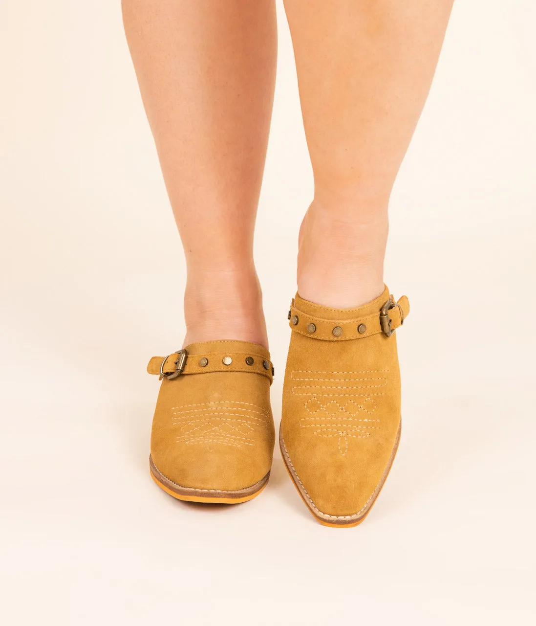 Drancy Western Mules | Tan