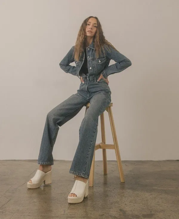 Espadrille Platform Slide