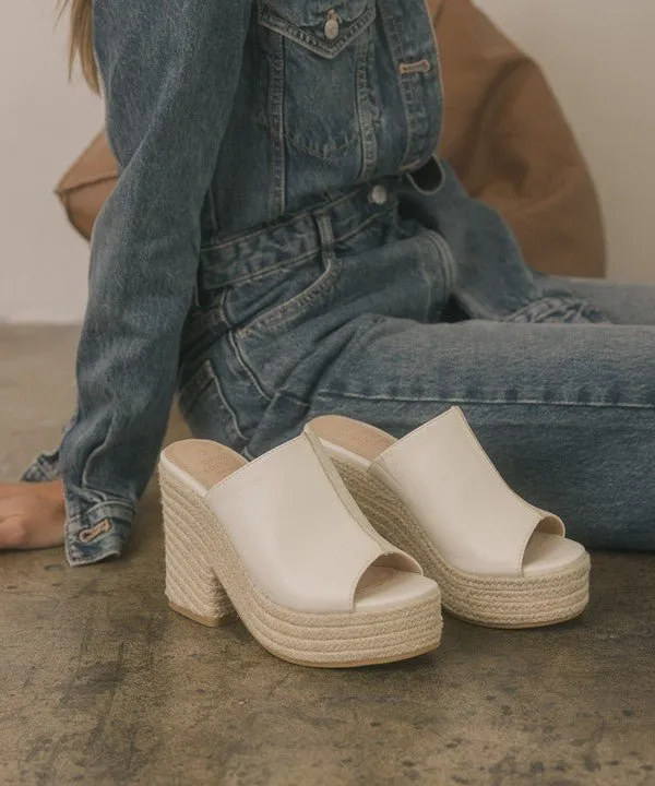 Espadrille Platform Slide