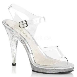 Glitter Ankle Strap Platform Sandals