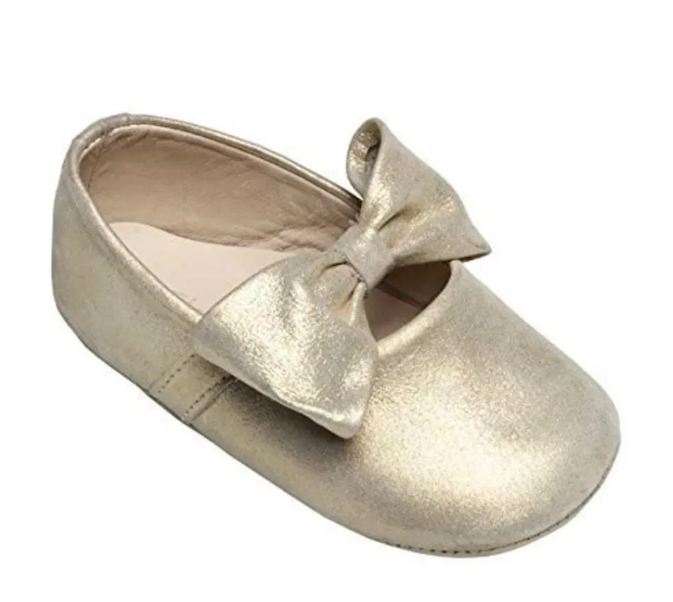 Gold Baby Ballerina with Bow