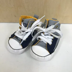 Grey   Blue Crib Shoes