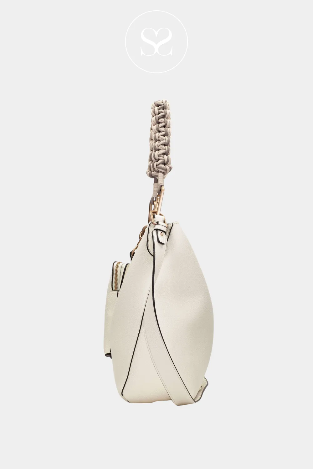 HISPANITAS BV253843 CREAM SHOPPER HANDBAG