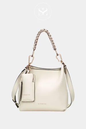 HISPANITAS BV253843 CREAM SHOPPER HANDBAG