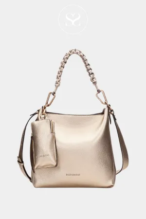 HISPANITAS BV253843 GOLD SHOPPER HANDBAG