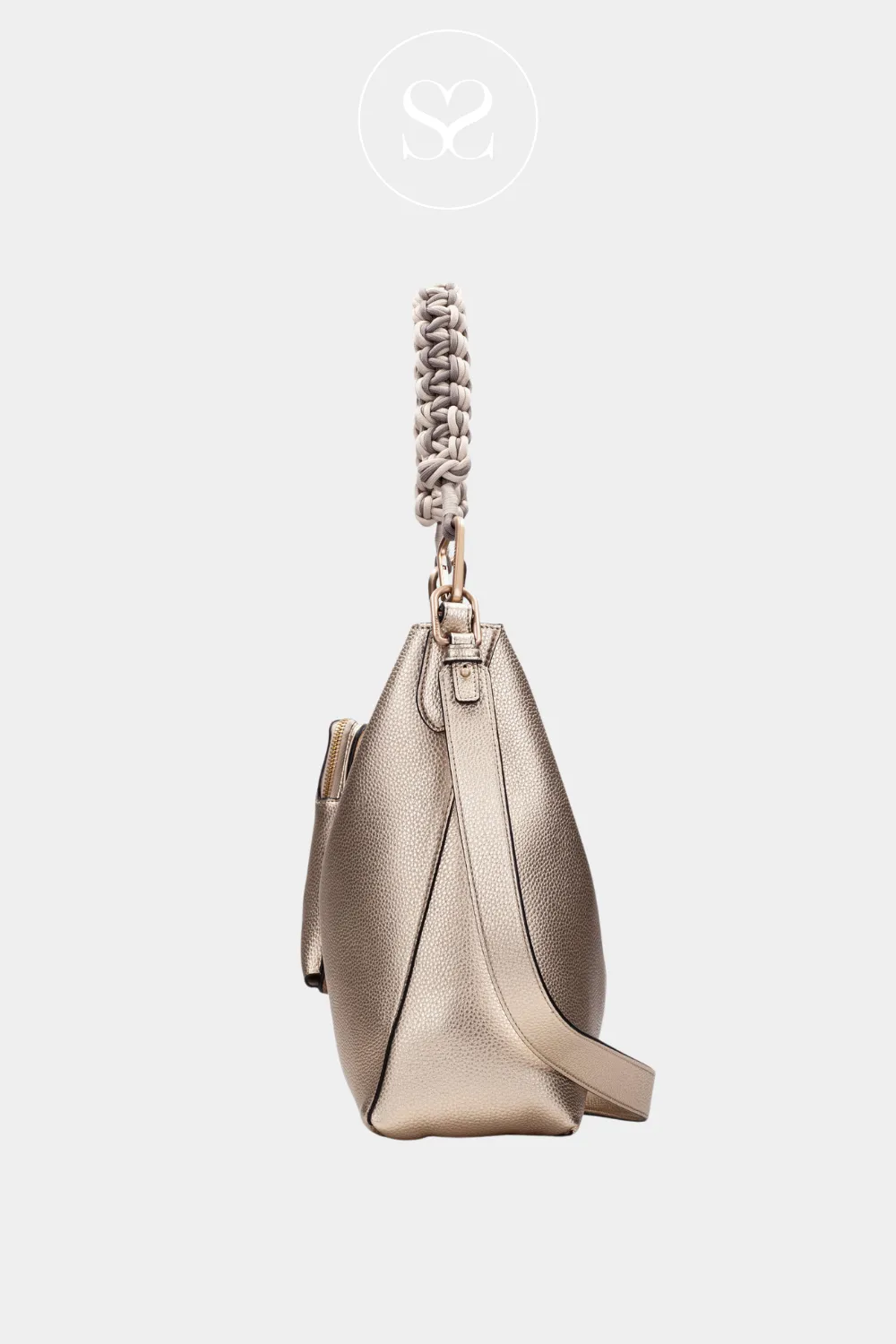 HISPANITAS BV253843 GOLD SHOPPER HANDBAG