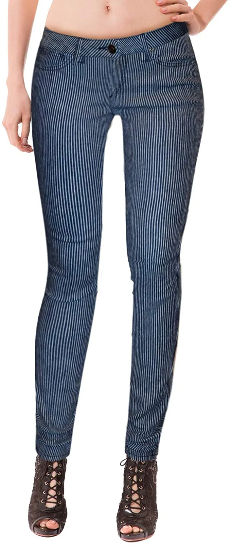 Hybrid & Company Womens Super Comfy Stretch Denim 5 Pockets Jeans