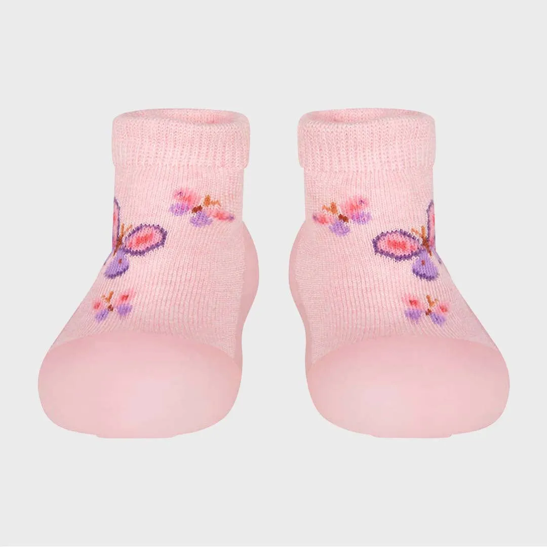 JACQUARD HYBRID WALKING SOCKS | BUTTERFLY BLISS