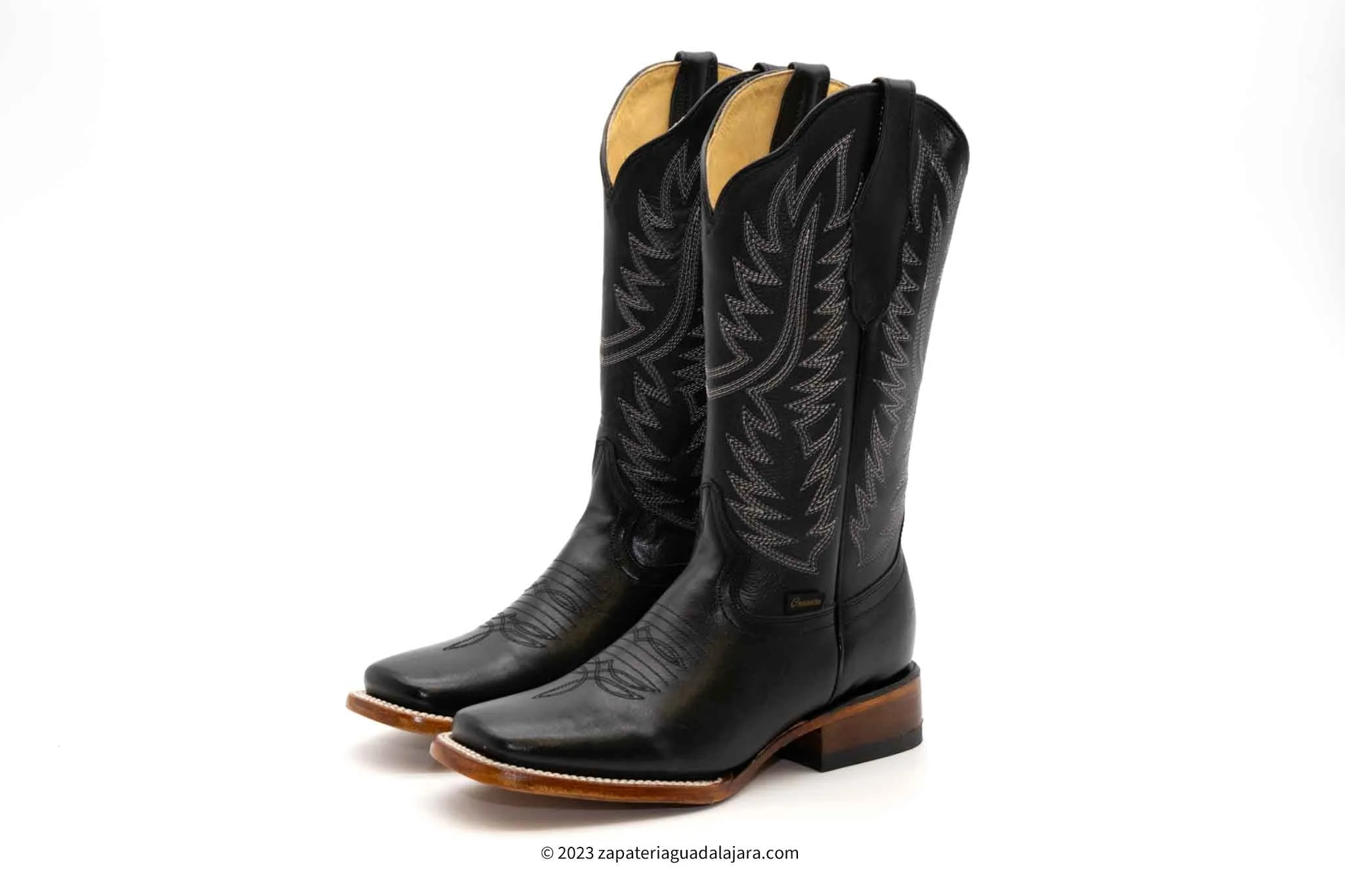 JB16-10 WOMEN WIDE SQUARE TOE RODEO BLACK