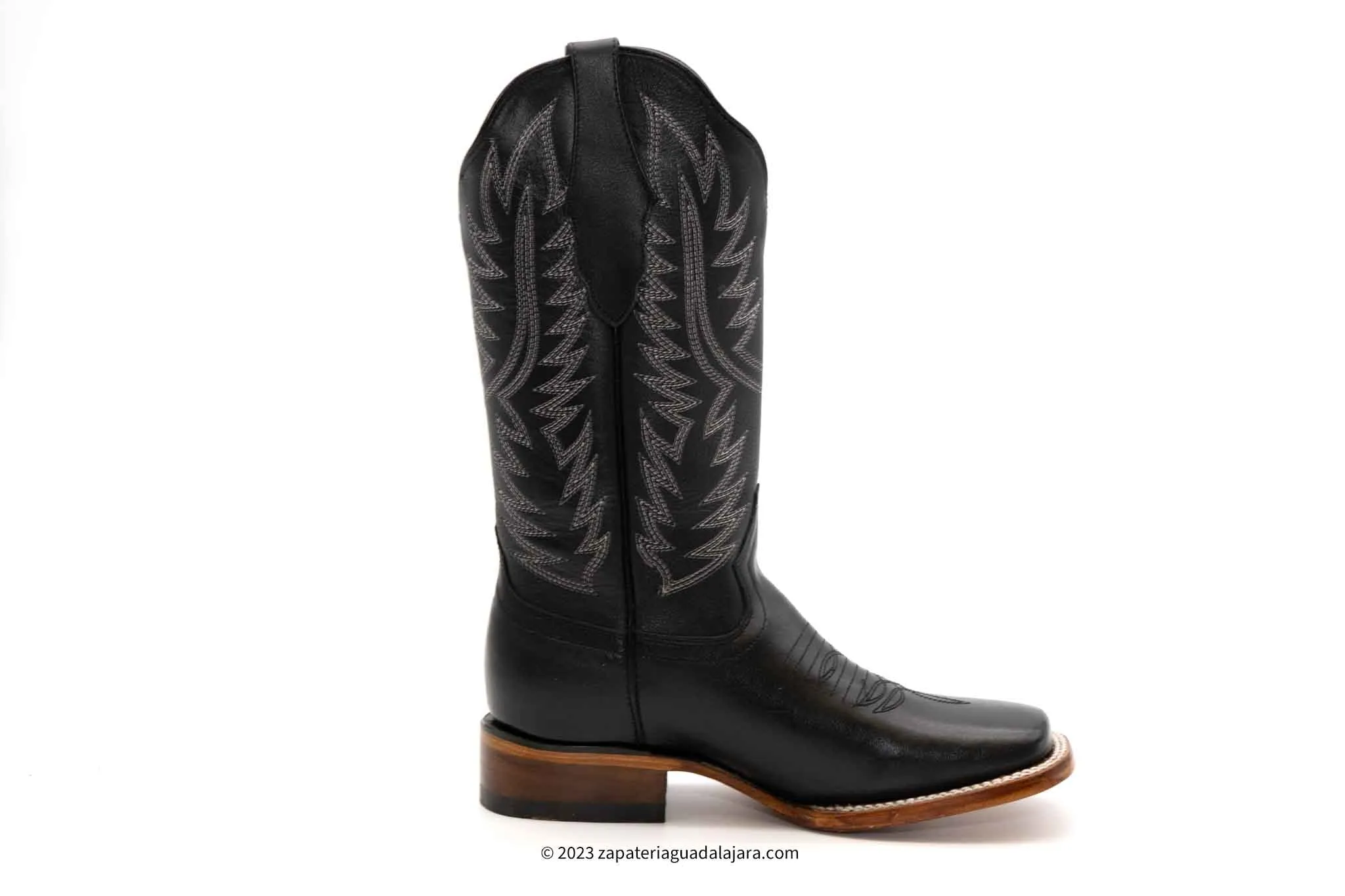 JB16-10 WOMEN WIDE SQUARE TOE RODEO BLACK