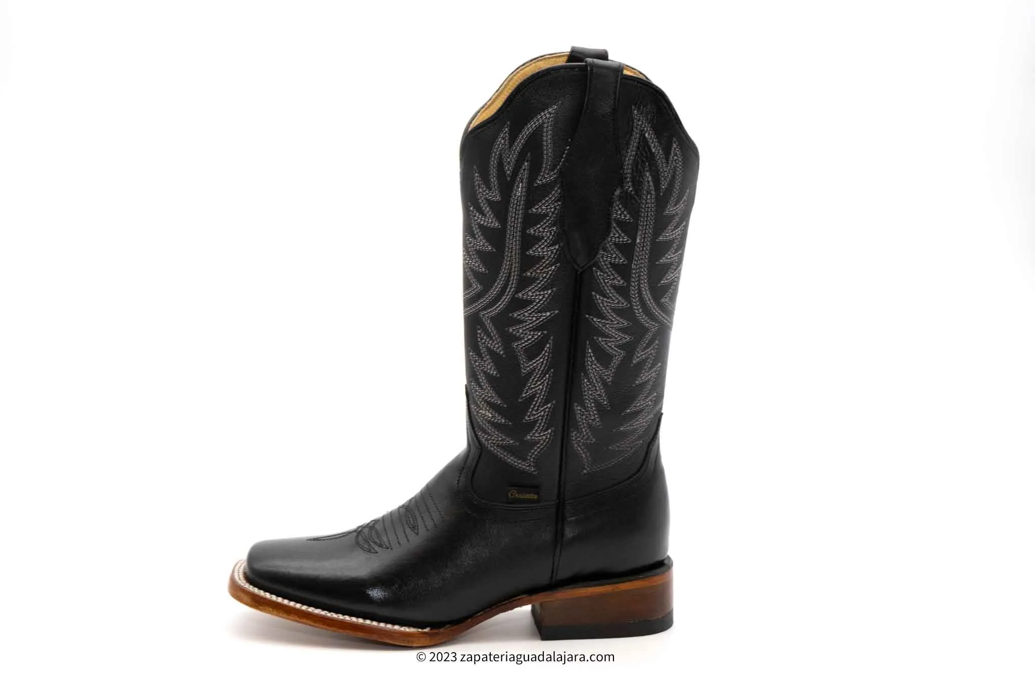 JB16-10 WOMEN WIDE SQUARE TOE RODEO BLACK