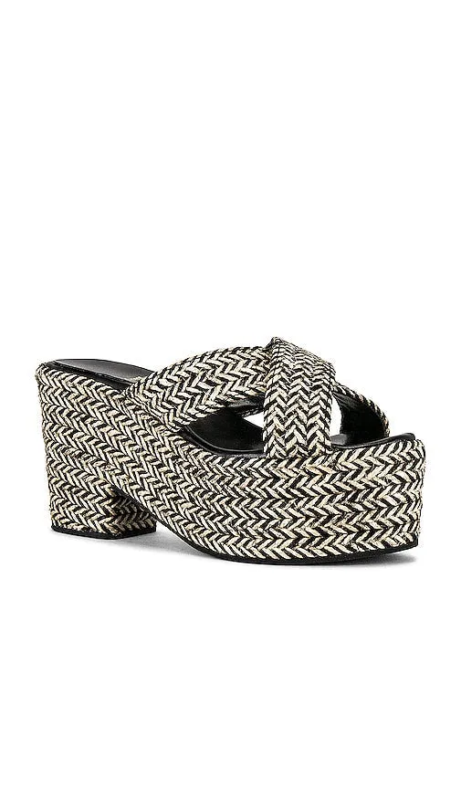 Jeffrey Campbell Isadore Platform Mule in Black