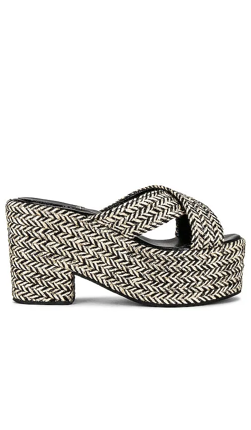 Jeffrey Campbell Isadore Platform Mule in Black