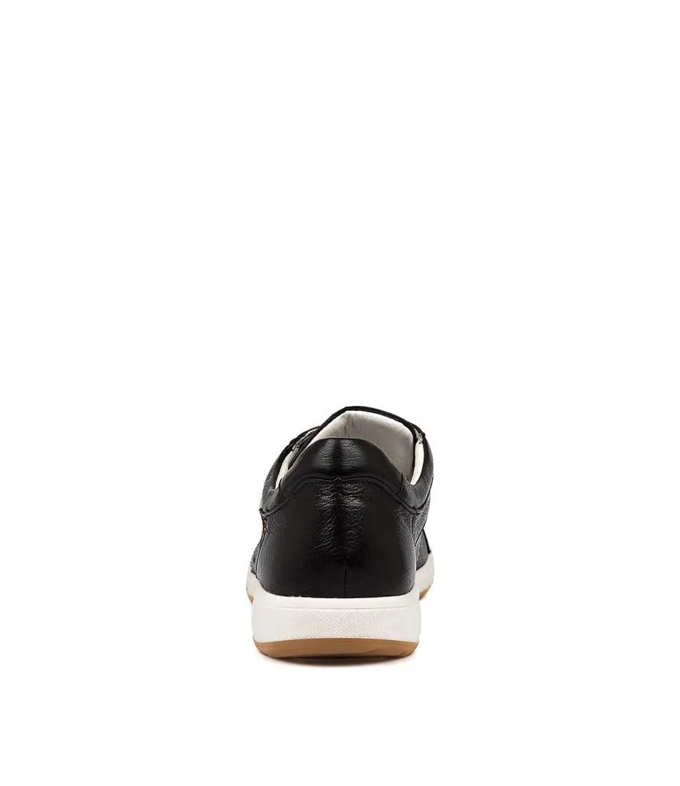 Josef Seibel Caren 01 Black Leather Sneaker
