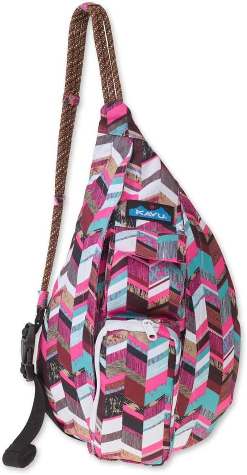 KAVU Mini Rope Sling Pack with Adjustable Rope Shoulder Strap