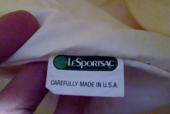 Le Sport Sac LESPORTSAC shoulder bag purse crossbody messenger CREME WHITE ECRU  Vegan