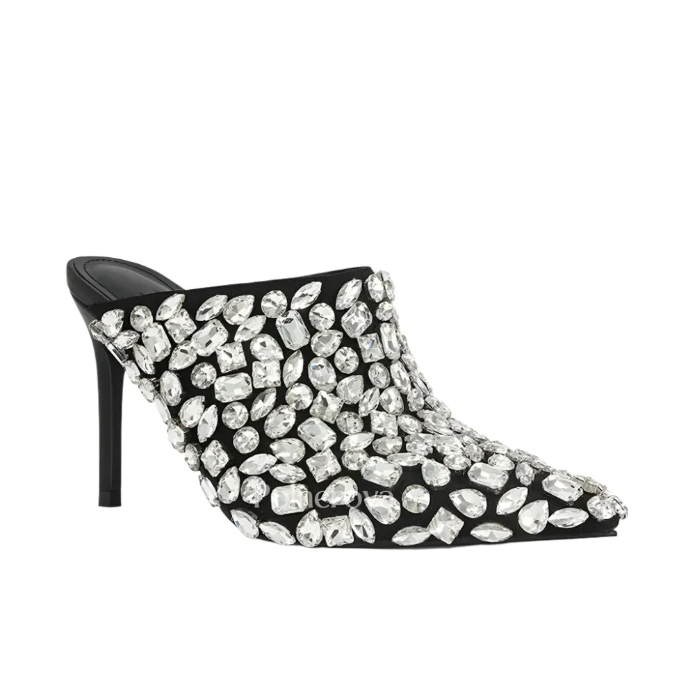 Luxury Crystal Mule Sandals