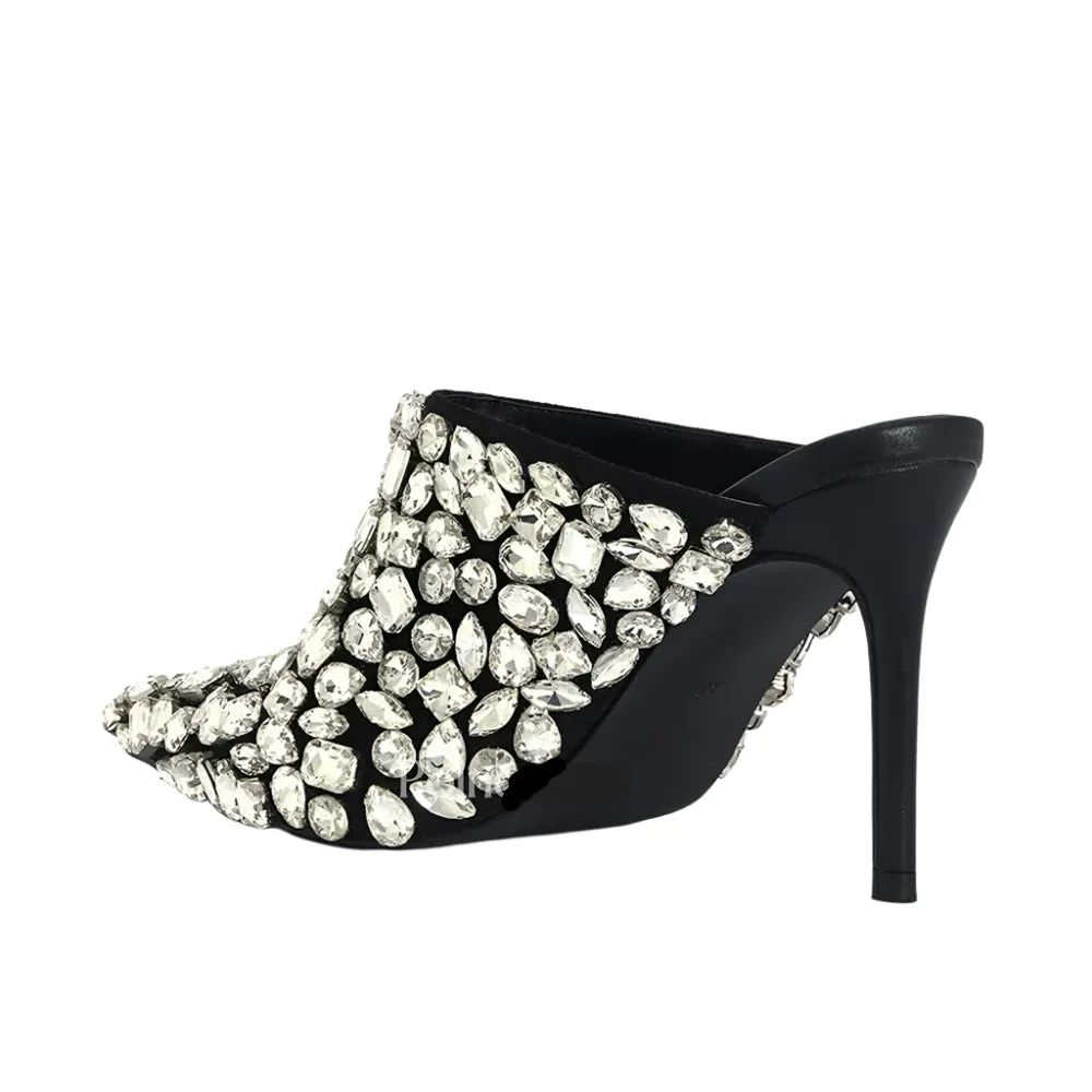 Luxury Crystal Mule Sandals