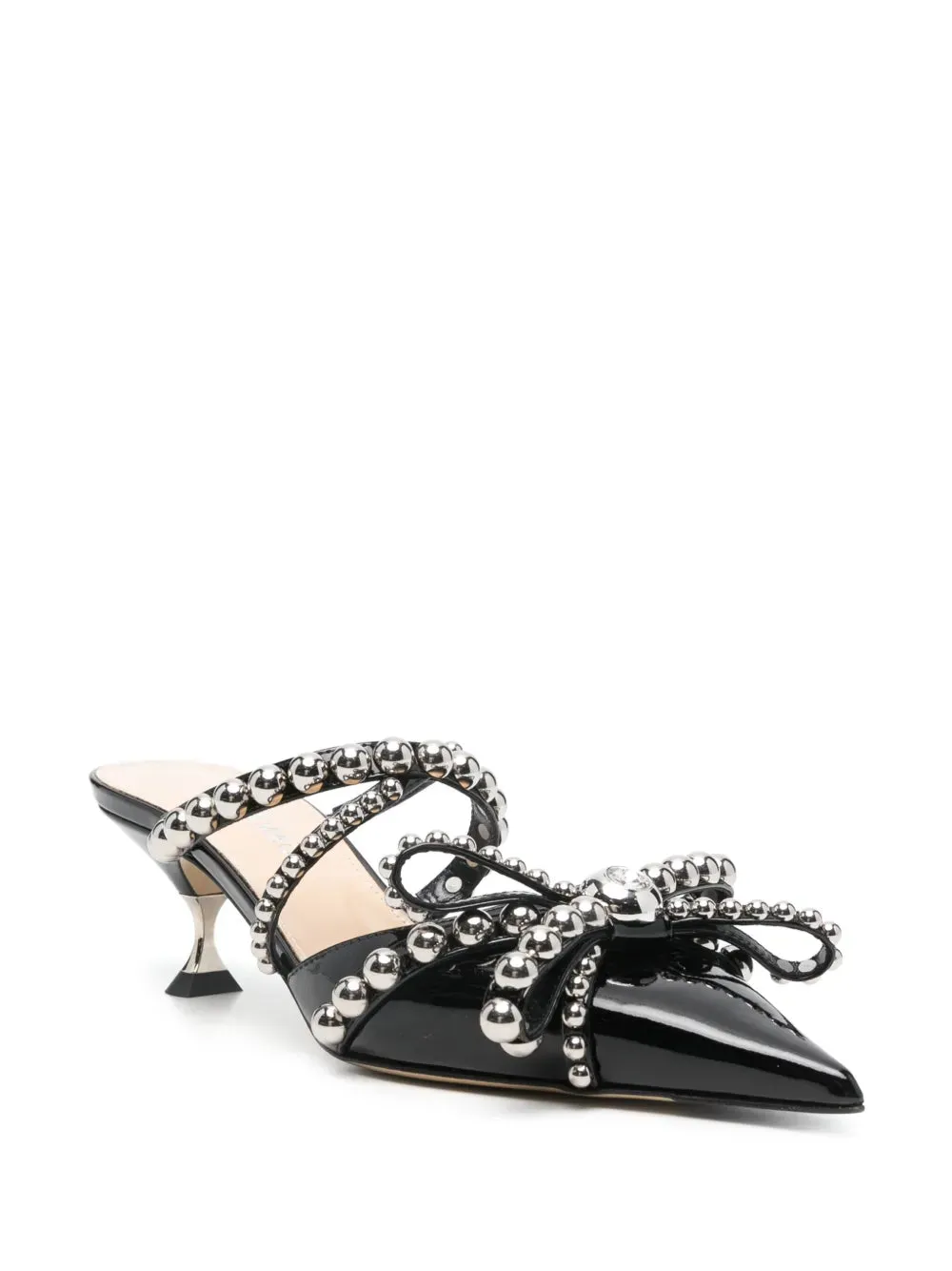Mach & Mach 55mm Studded Leather Mules