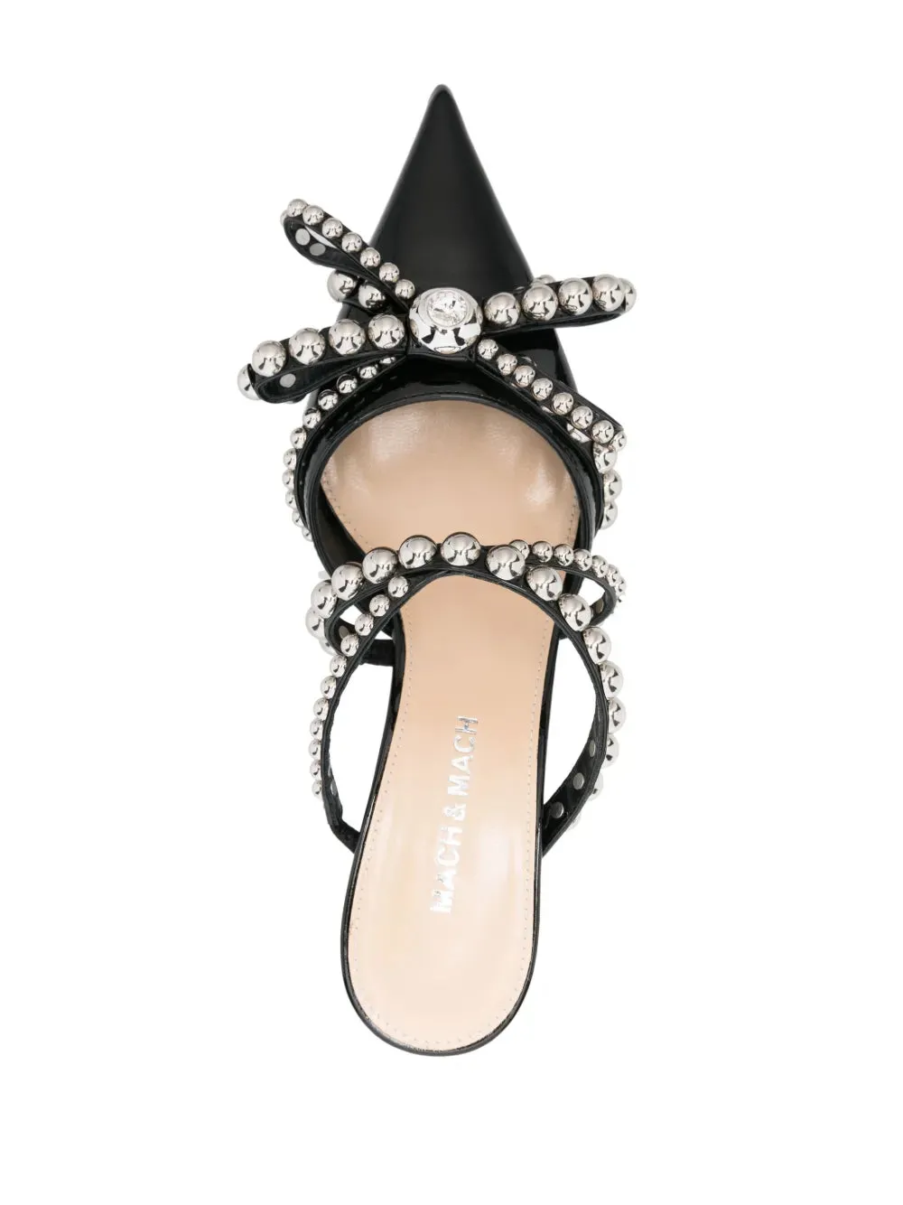 Mach & Mach 55mm Studded Leather Mules