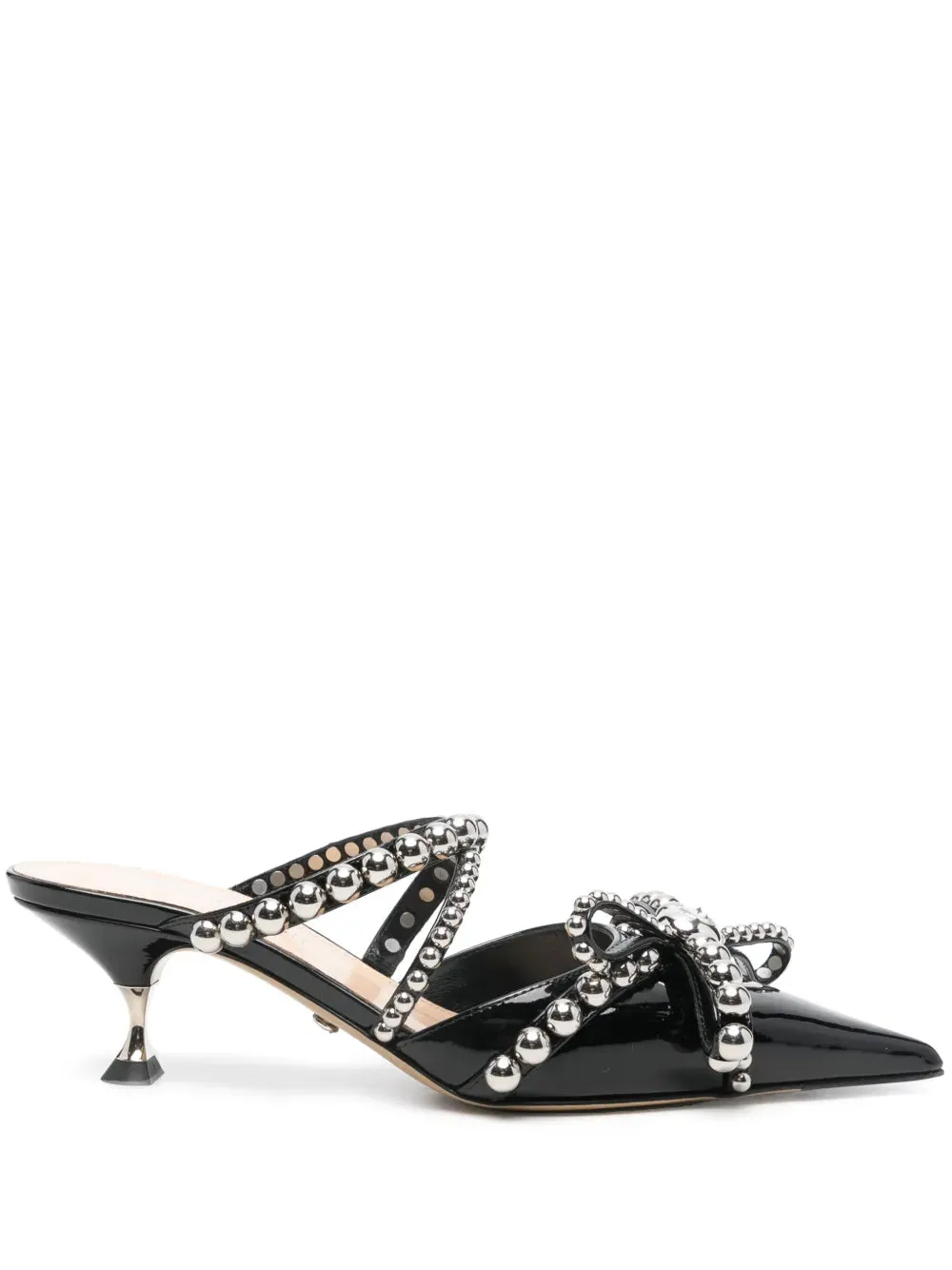 Mach & Mach 55mm Studded Leather Mules