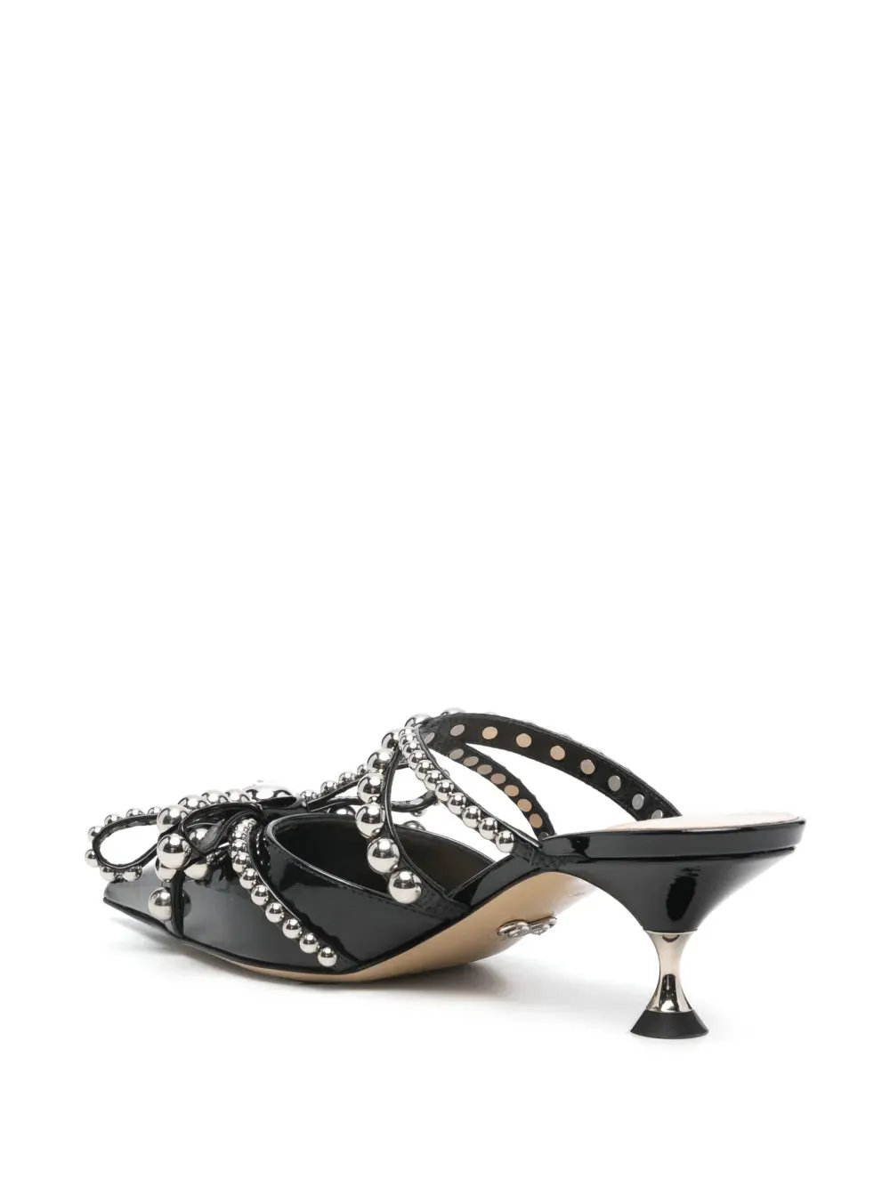 Mach & Mach 55mm Studded Leather Mules