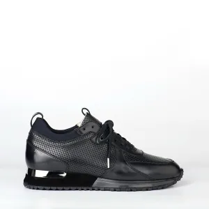 Madasat Black Leather Sneakers - 393 |