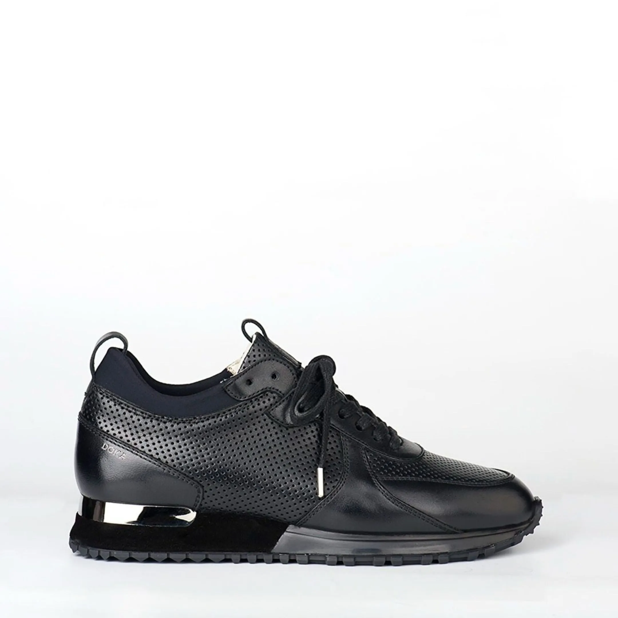 Madasat Black Leather Sneakers - 393 |