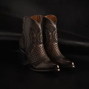 Maple Shading Laser & Embroidery & Woven - Round Toe