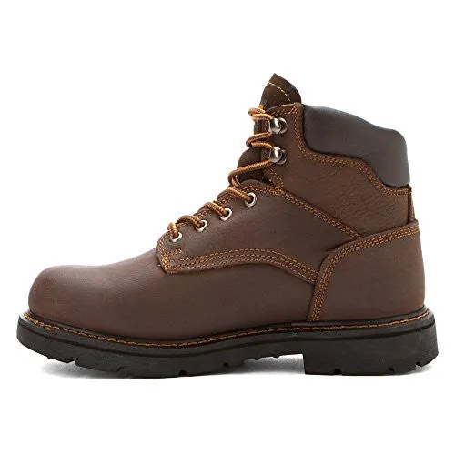 Mcrae Industrial Mens Brown Volcano 6in Lace-up Steel Toe Work Boots