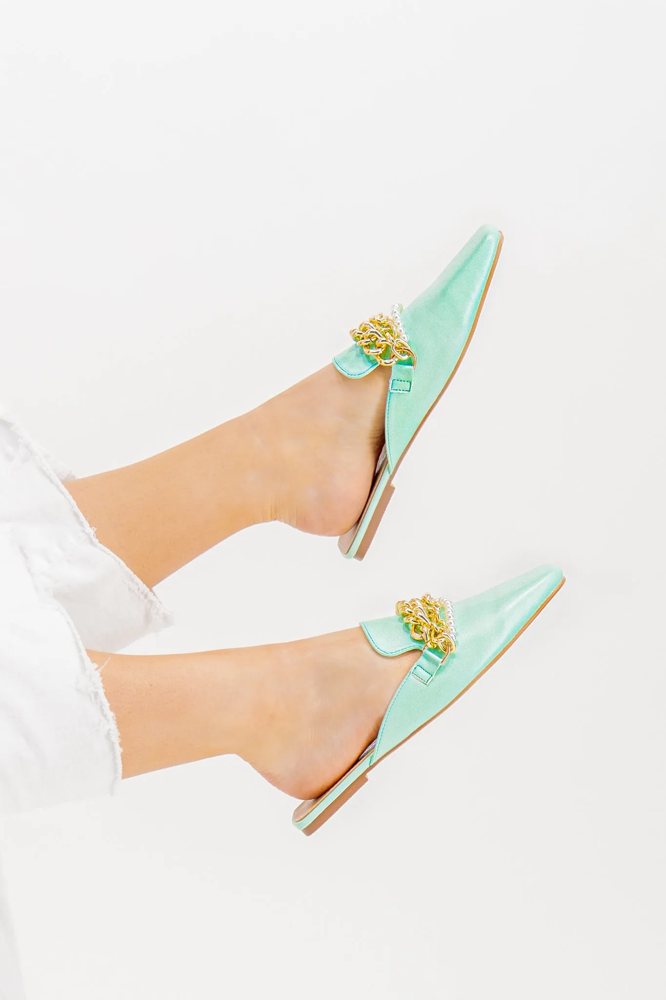 Mint Annelise Mule