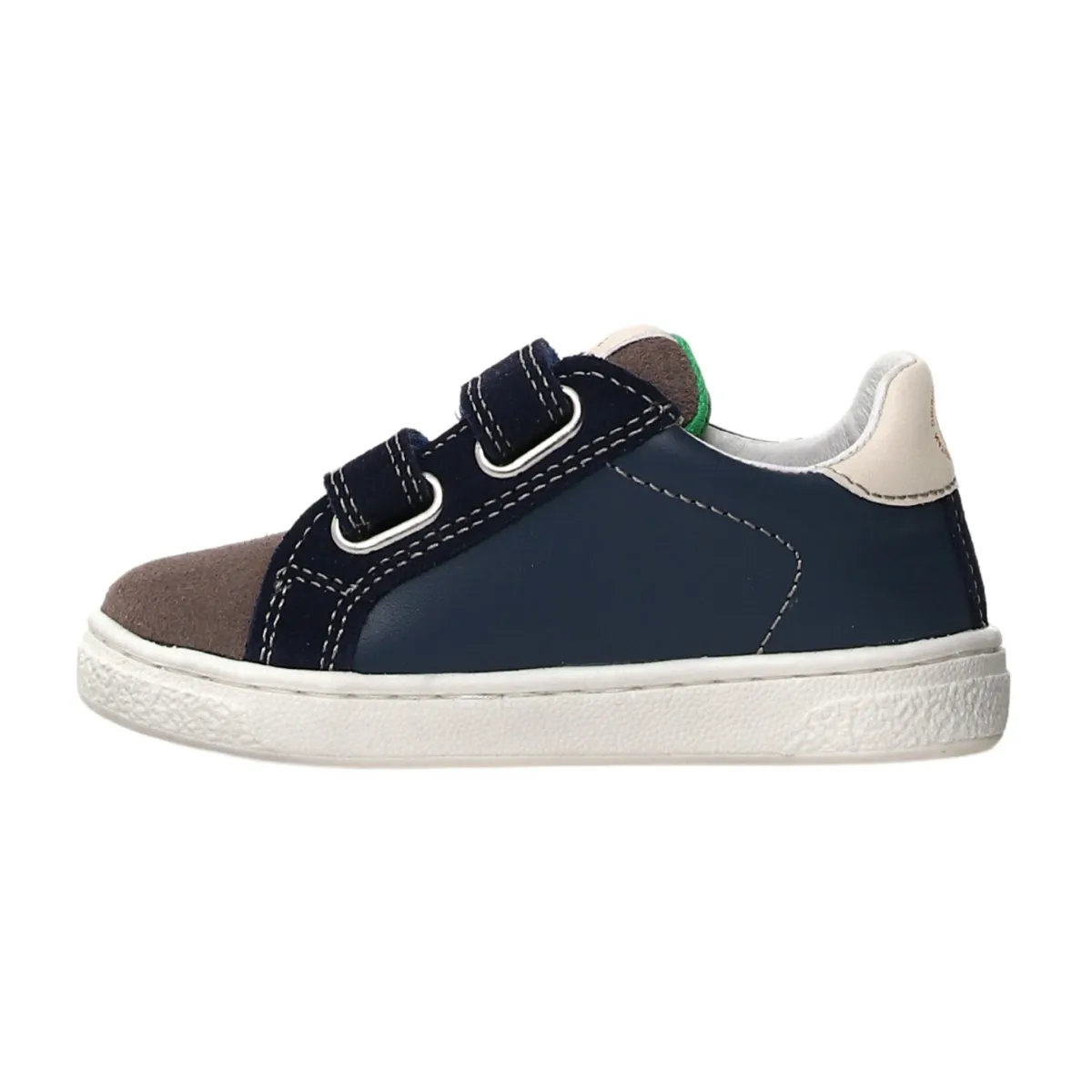 Naturino Boy's (Sizes 27-33) Pinn VL Navy Leather/Grey Toe/Red Star