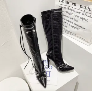 Number Ninety Five Pointed Toe Boots