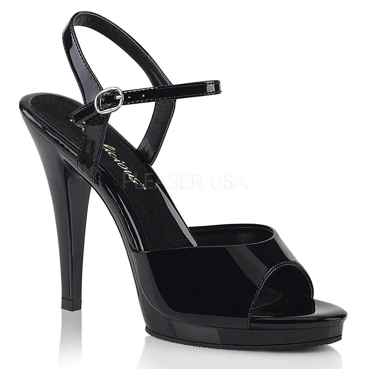 Peeptoe Platform Ankle Strap Shoes
