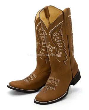 Q322N6251 WOMEN WIDE SQUARE TOE GRASSO HONEY