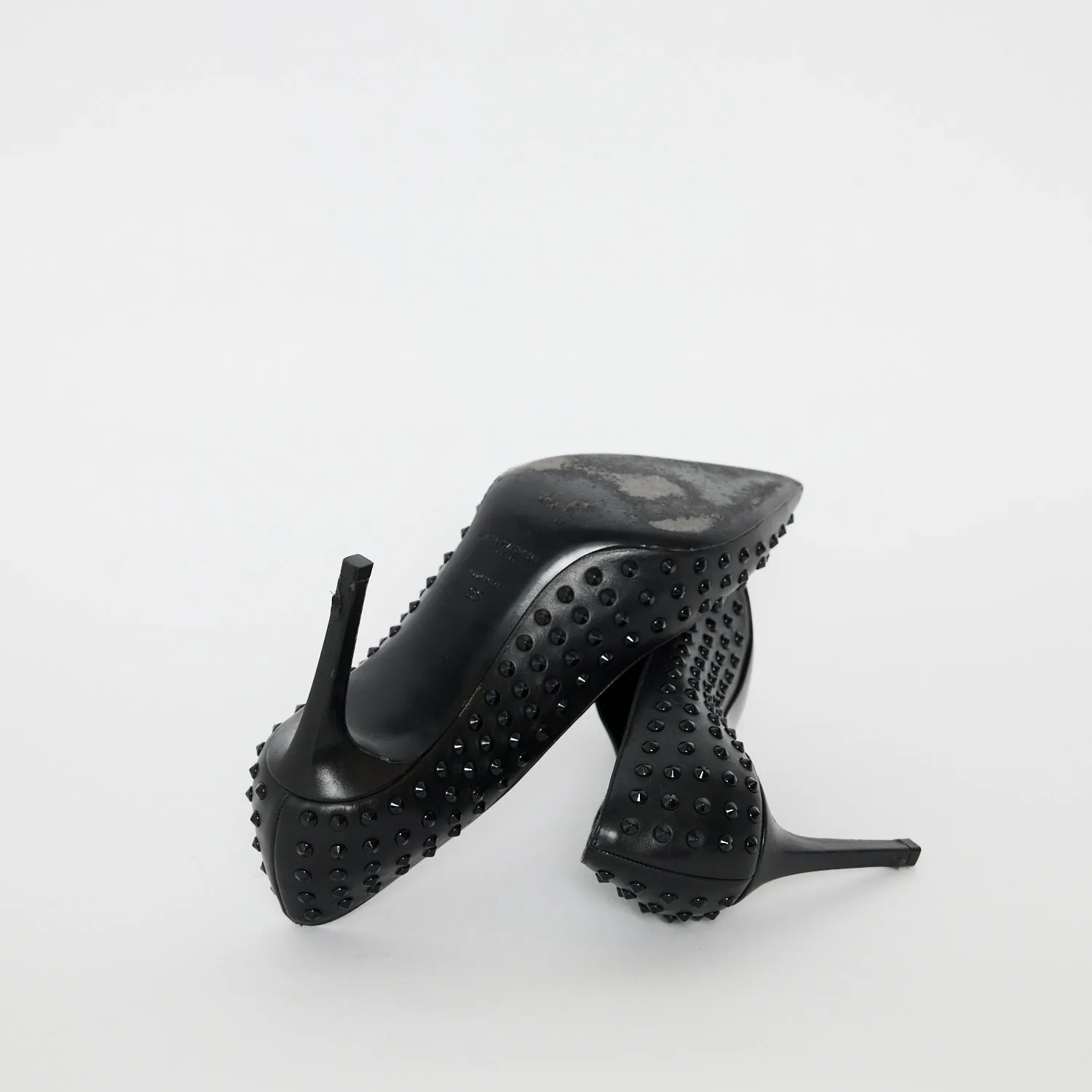 Saint Laurent Studded Mid Heel Sz 39